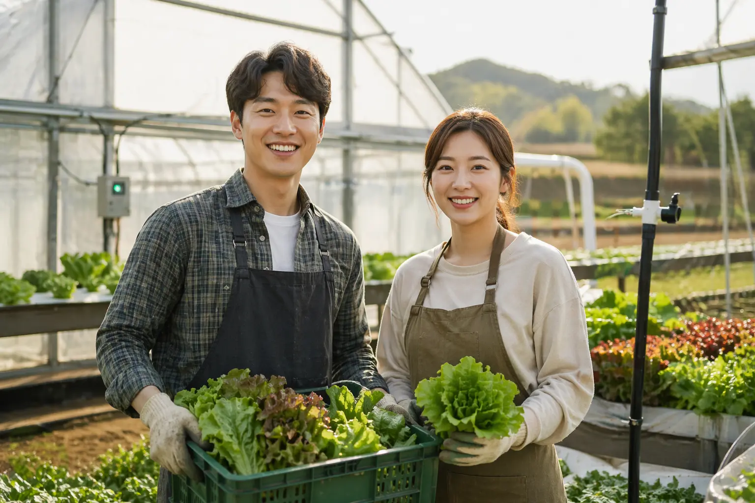 농민과 지역 주민이 함께하는 농촌 풍경
