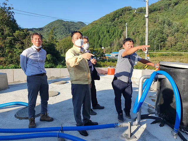 군의회 침출수현장