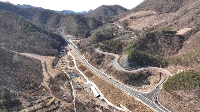 운주 말골재 터널 임시 개통