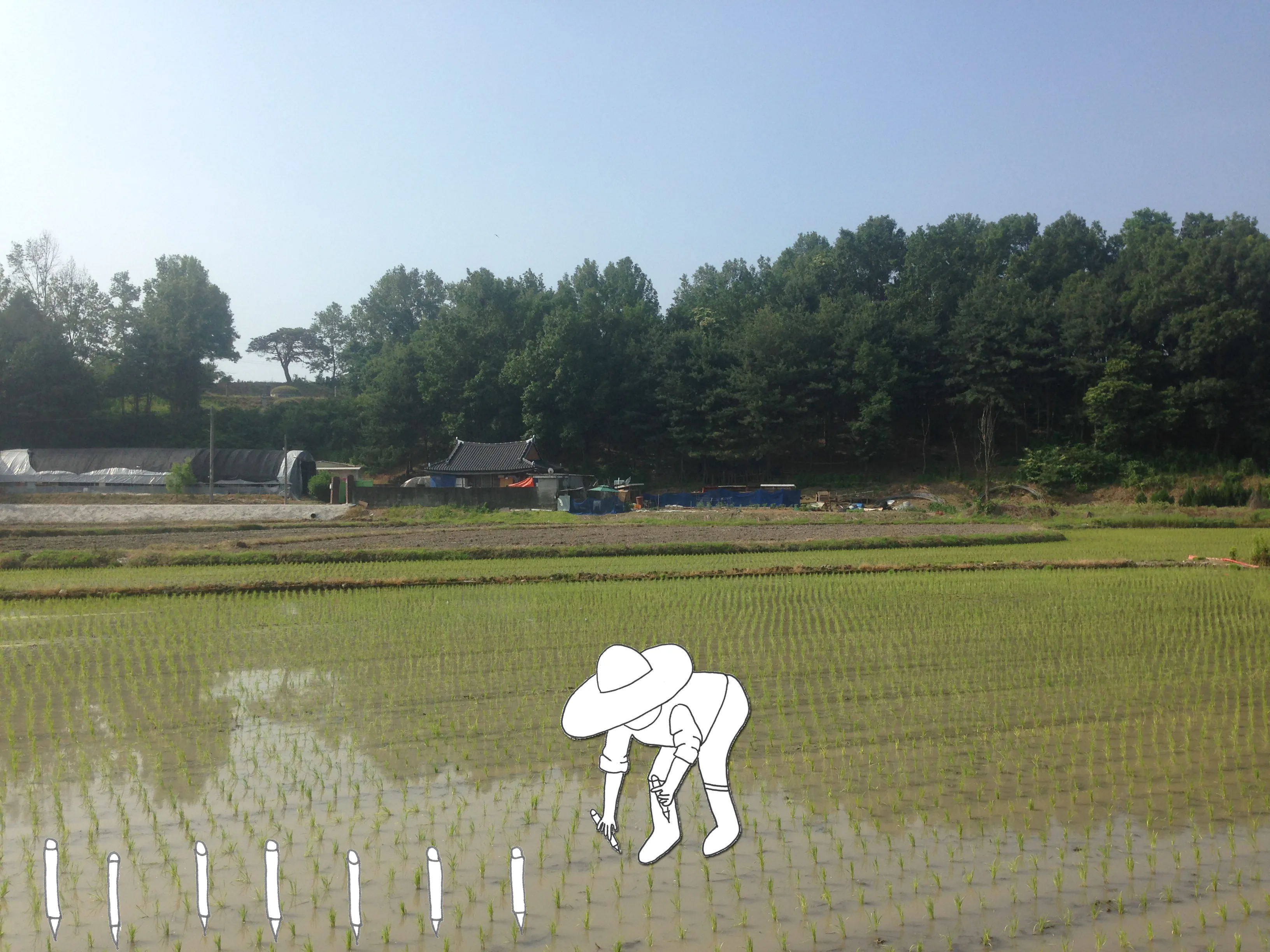 바닥 원고 삽화 자기소개